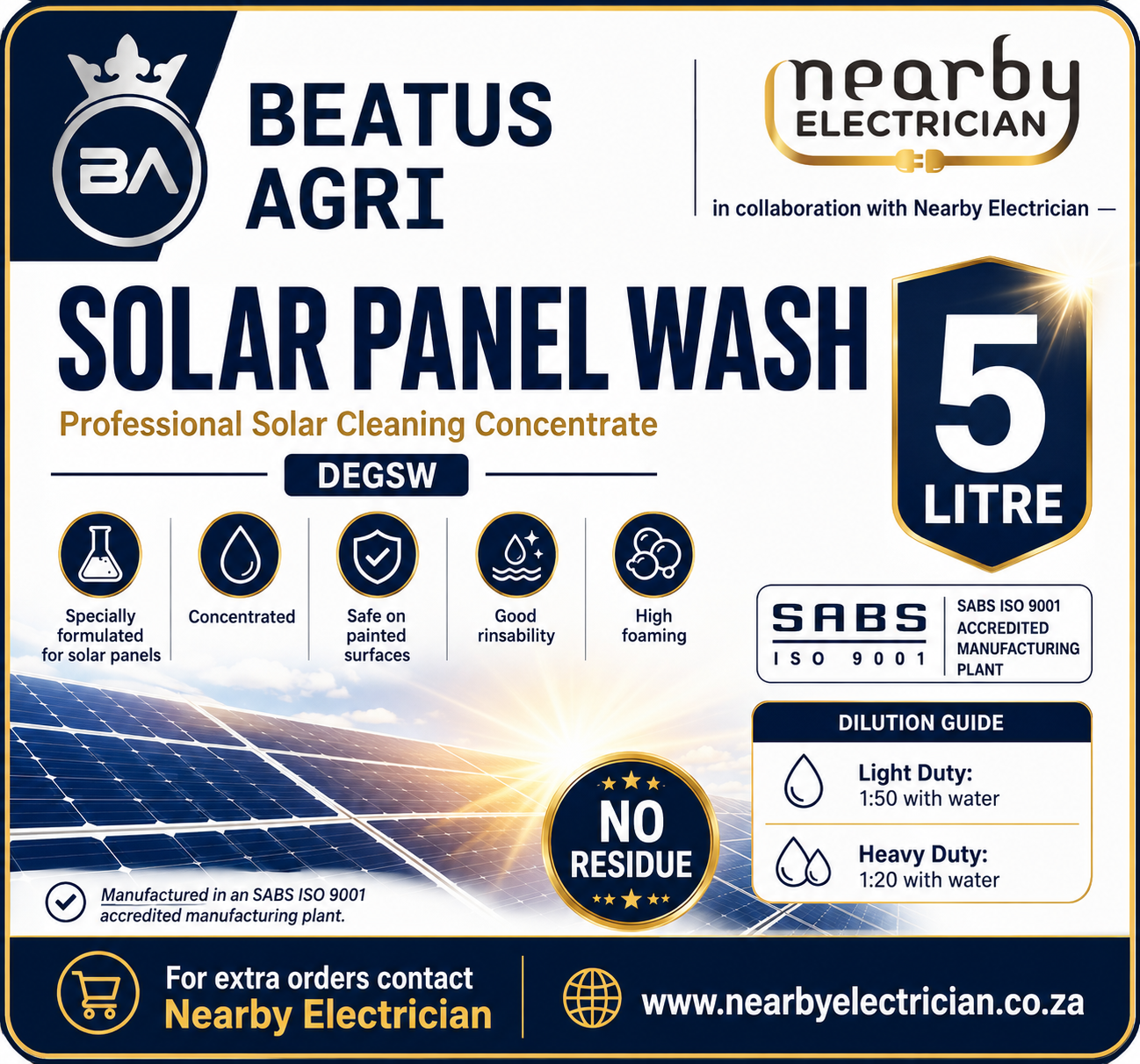 Solar Panel Wash