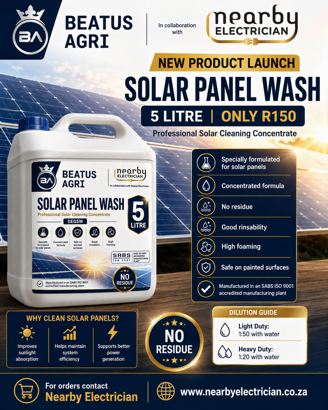 Solar Panel Wash